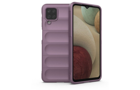 Newface Samsung Galaxy A12 Kılıf Optimum Silikon - Mor