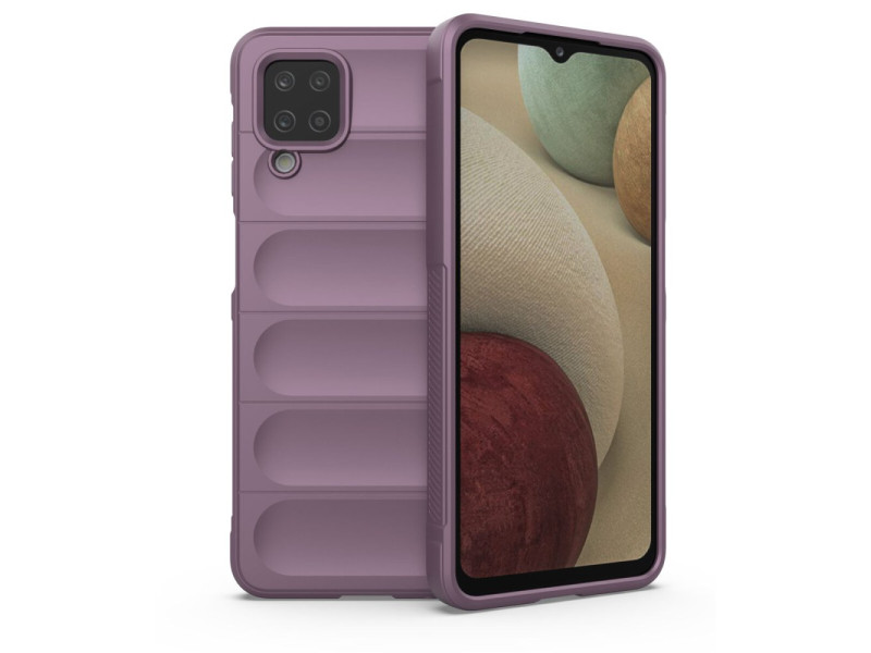 Newface Samsung Galaxy A12 Kılıf Optimum Silikon - Mor