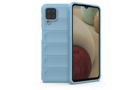 Newface Samsung Galaxy A12 Kılıf Optimum Silikon - Sky Blue