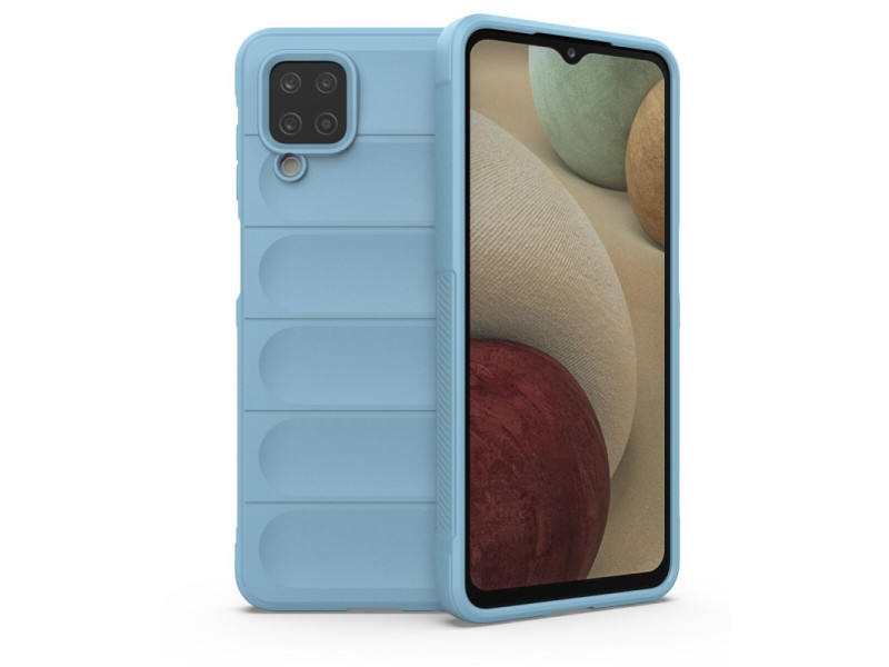 Newface Samsung Galaxy A12 Kılıf Optimum Silikon - Sky Blue