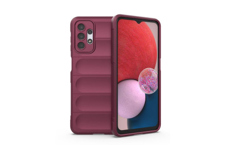 Newface Samsung Galaxy A13 4G Kılıf Optimum Silikon - Bordo