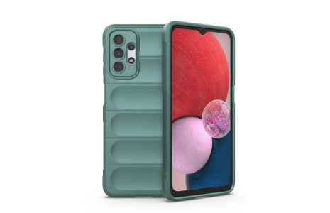Newface Samsung Galaxy A13 4G Kılıf Optimum Silikon - Koyu Yeşil