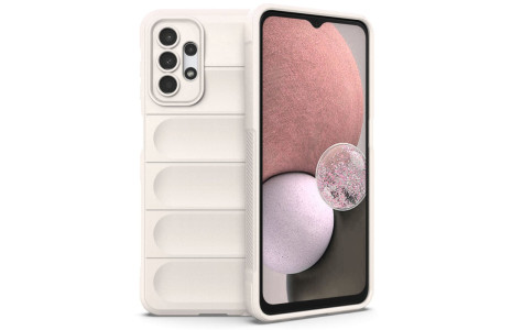 Newface Samsung Galaxy A13 4G Kılıf Optimum Silikon - Krem
