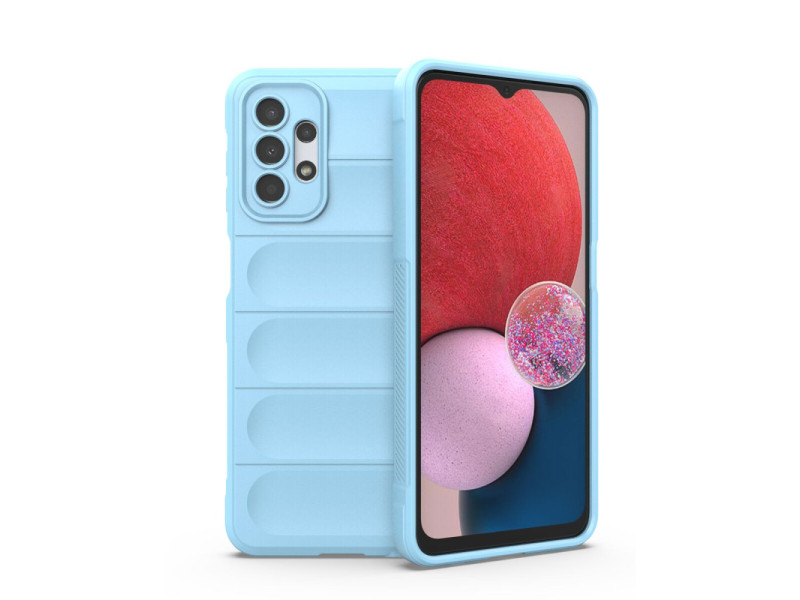 Newface Samsung Galaxy A13 4G Kılıf Optimum Silikon - Sky Blue