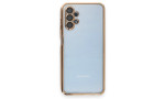 Newface Samsung Galaxy A13 4G Kılıf Razer Lensli Silikon - Gold