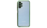 Newface Samsung Galaxy A13 4G Kılıf Razer Lensli Silikon - Yeşil