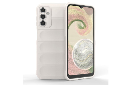 Newface Samsung Galaxy A14 4G Kılıf Optimum Silikon - Krem