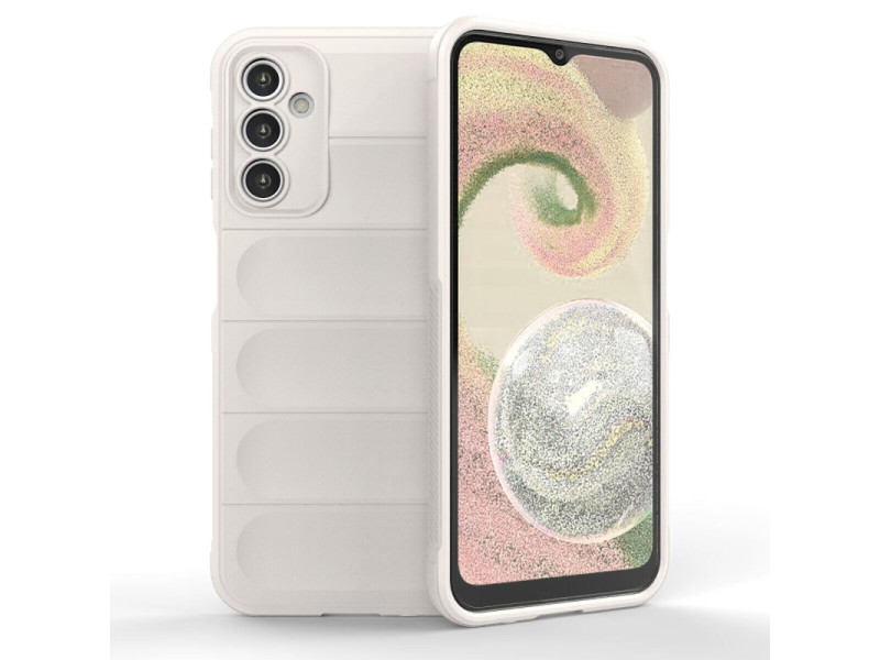 Newface Samsung Galaxy A14 4G Kılıf Optimum Silikon - Krem
