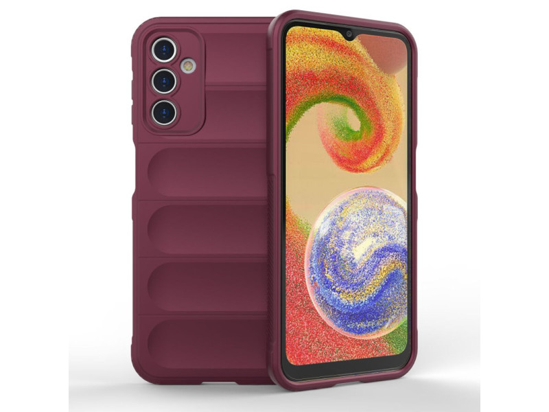 Newface Samsung Galaxy A14 4G Kılıf Optimum Silikon - Bordo