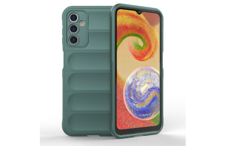 Newface Samsung Galaxy A14 4G Kılıf Optimum Silikon - Koyu Yeşil