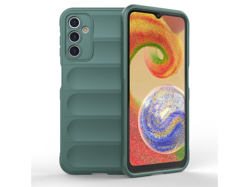 Newface Samsung Galaxy A14 4G Kılıf Optimum Silikon - Koyu Yeşil