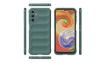 Newface Samsung Galaxy A14 4G Kılıf Optimum Silikon - Koyu Yeşil