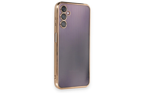 Newface Samsung Galaxy A14 4G Kılıf Razer Lensli Silikon - Gold