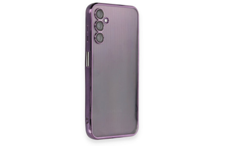 Newface Samsung Galaxy A14 4G Kılıf Razer Lensli Silikon - Mor