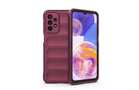 Newface Samsung Galaxy A23 4G Kılıf Optimum Silikon - Bordo
