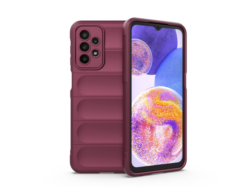 Newface Samsung Galaxy A23 4G Kılıf Optimum Silikon - Bordo