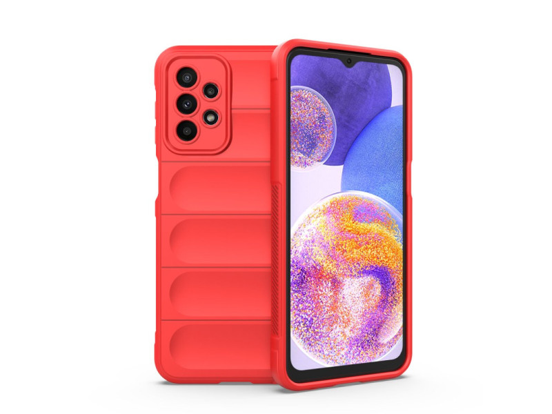 Newface Samsung Galaxy A23 4G Kılıf Optimum Silikon - Kırmızı