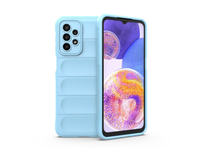 Newface Samsung Galaxy A23 4G Kılıf Optimum Silikon - Sky Blue