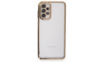 Newface Samsung Galaxy A23 4G Kılıf Razer Lensli Silikon - Gold