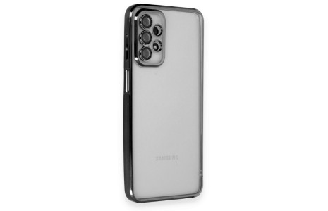 Newface Samsung Galaxy A23 4G Kılıf Razer Lensli Silikon - Siyah