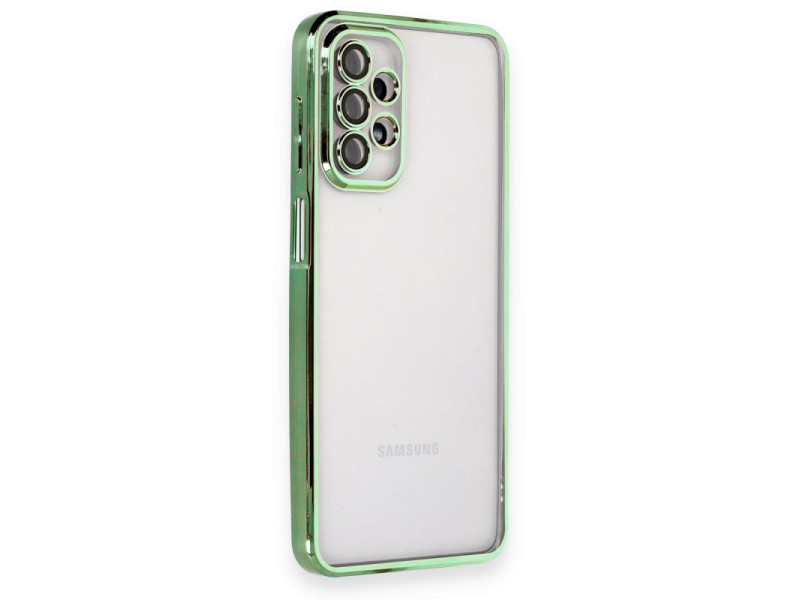 Newface Samsung Galaxy A23 4G Kılıf Razer Lensli Silikon - Yeşil