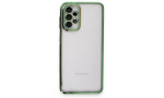 Newface Samsung Galaxy A23 4G Kılıf Razer Lensli Silikon - Yeşil