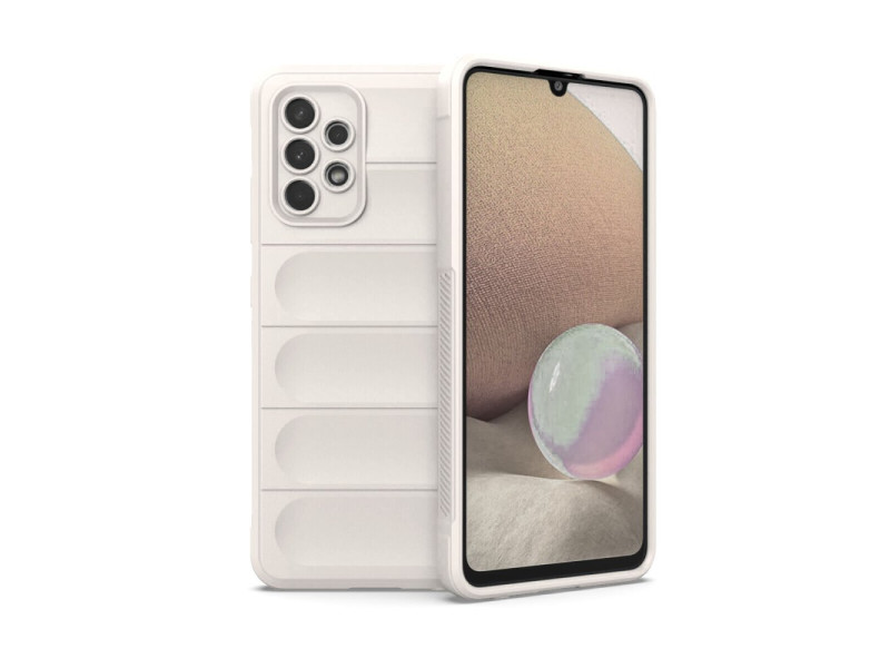 Newface Samsung Galaxy A32 Kılıf Optimum Silikon - Krem
