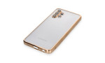 Newface Samsung Galaxy A32 Kılıf Razer Lensli Silikon - Gold