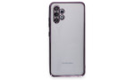 Newface Samsung Galaxy A32 Kılıf Razer Lensli Silikon - Mor