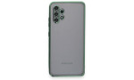 Newface Samsung Galaxy A32 Kılıf Razer Lensli Silikon - Yeşil
