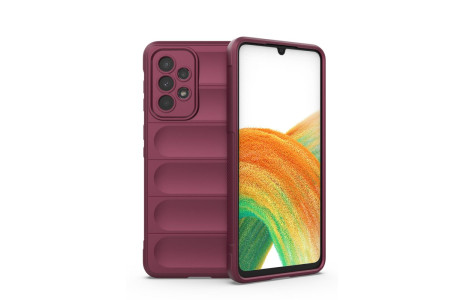 Newface Samsung Galaxy A33 5G Kılıf Optimum Silikon - Bordo