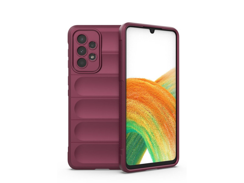Newface Samsung Galaxy A33 5G Kılıf Optimum Silikon - Bordo