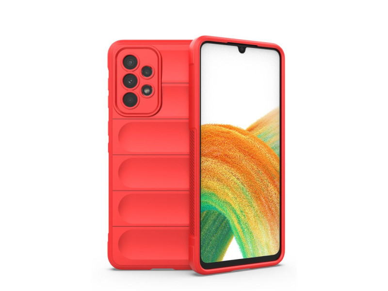 Newface Samsung Galaxy A33 5G Kılıf Optimum Silikon - Kırmızı
