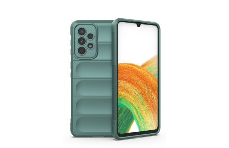 Newface Samsung Galaxy A33 5G Kılıf Optimum Silikon - Koyu Yeşil