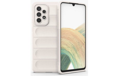 Newface Samsung Galaxy A33 5G Kılıf Optimum Silikon - Krem