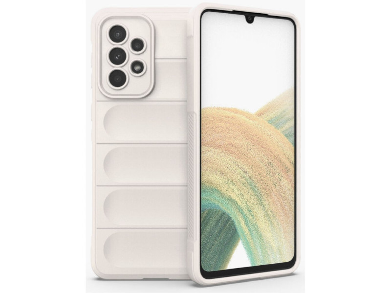 Newface Samsung Galaxy A33 5G Kılıf Optimum Silikon - Krem