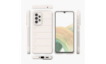 Newface Samsung Galaxy A33 5G Kılıf Optimum Silikon - Krem