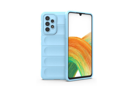 Newface Samsung Galaxy A33 5G Kılıf Optimum Silikon - Sky Blue