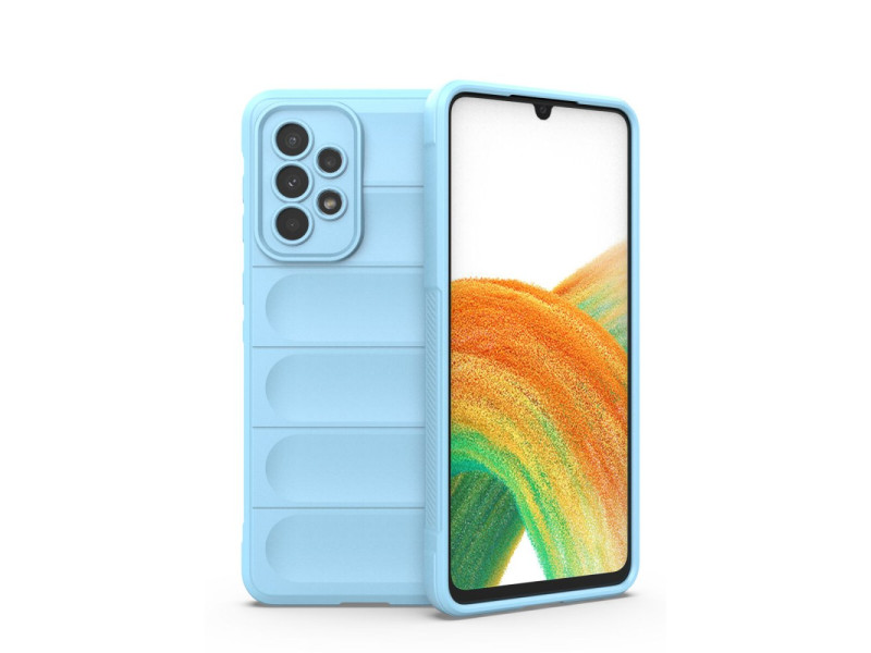 Newface Samsung Galaxy A33 5G Kılıf Optimum Silikon - Sky Blue