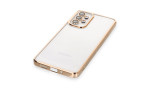 Newface Samsung Galaxy A33 5G Kılıf Razer Lensli Silikon - Gold