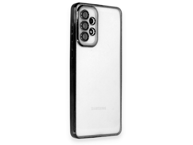 Newface Samsung Galaxy A33 5G Kılıf Razer Lensli Silikon - Siyah