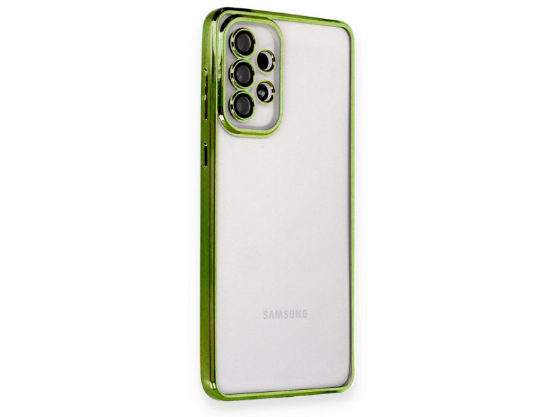 Newface Samsung Galaxy A33 5G Kılıf Razer Lensli Silikon - Yeşil