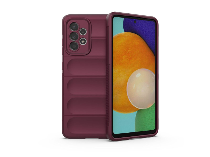 Newface Samsung Galaxy A52 Kılıf Optimum Silikon - Bordo