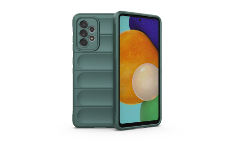 Newface Samsung Galaxy A52 Kılıf Optimum Silikon - Koyu Yeşil