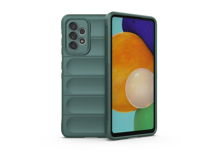 Newface Samsung Galaxy A52 Kılıf Optimum Silikon - Koyu Yeşil