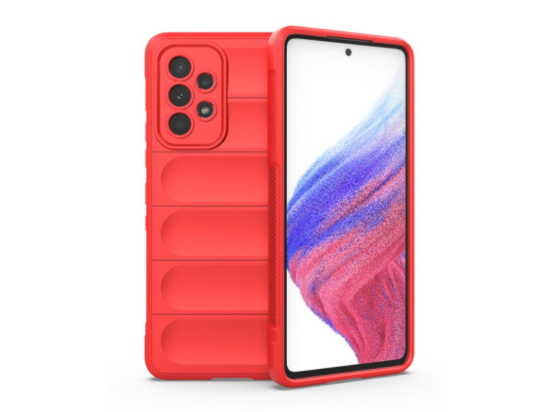 Newface Samsung Galaxy A53 5G Kılıf Optimum Silikon - Kırmızı