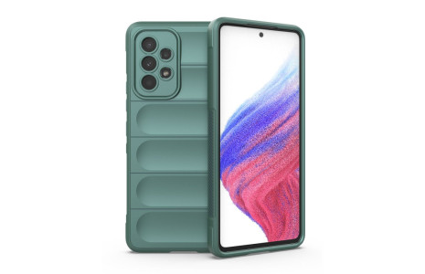 Newface Samsung Galaxy A53 5G Kılıf Optimum Silikon - Koyu Yeşil