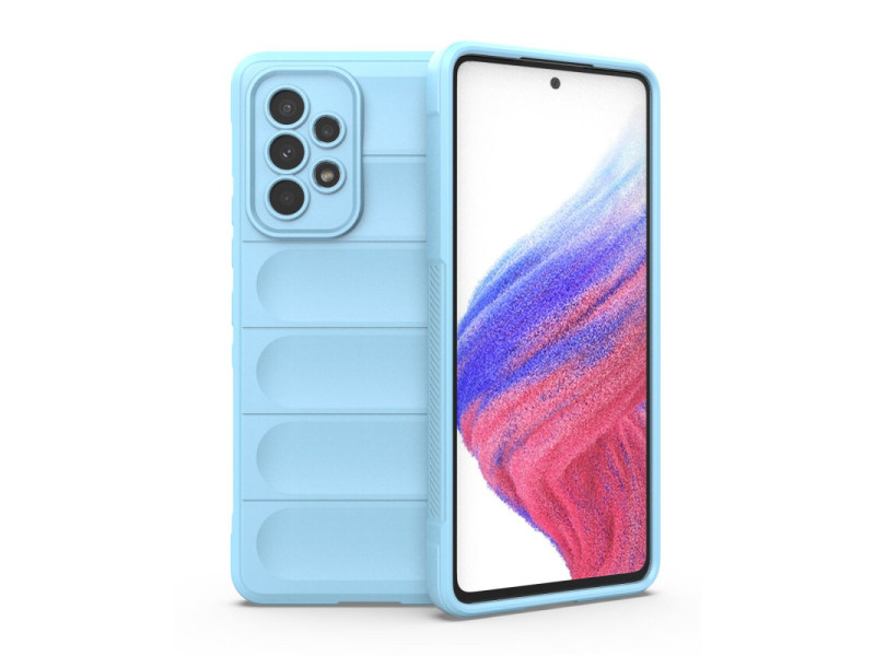 Newface Samsung Galaxy A53 5G Kılıf Optimum Silikon - Sky Blue