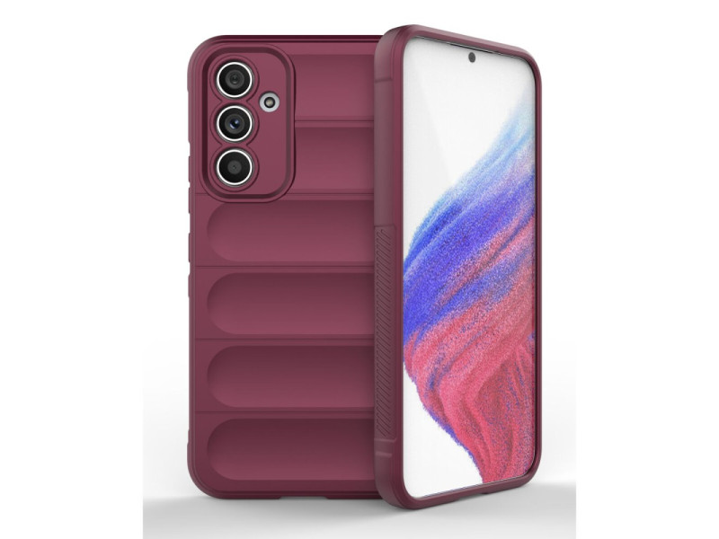Newface Samsung Galaxy A54 5G Kılıf Optimum Silikon - Bordo