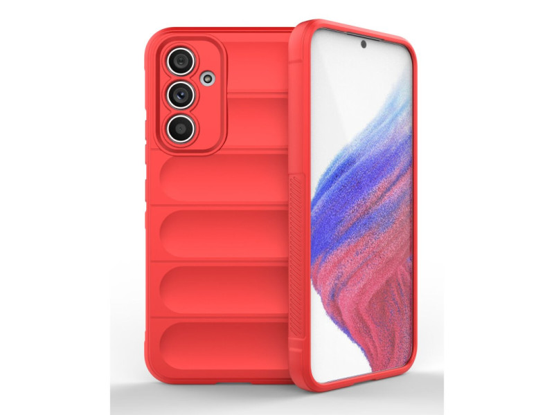 Newface Samsung Galaxy A54 5G Kılıf Optimum Silikon - Kırmızı